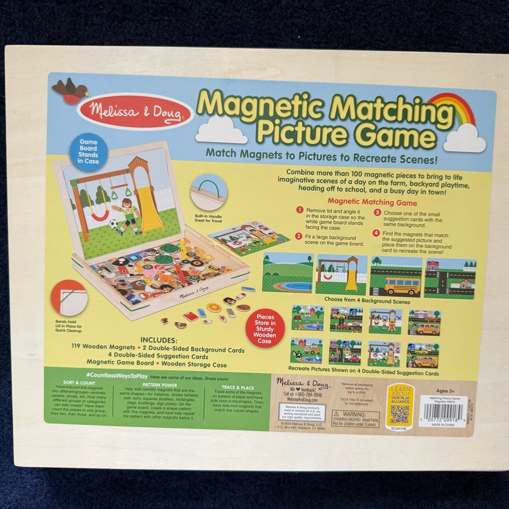 Melissa & Doug Magnetic Matching Picture Game - NEW